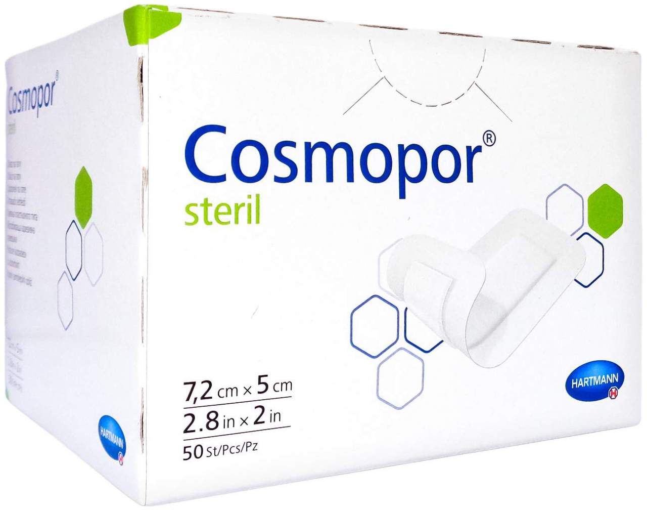 Cosmopor Steril Wundverband 5 X 7,2 cm 50 Stück