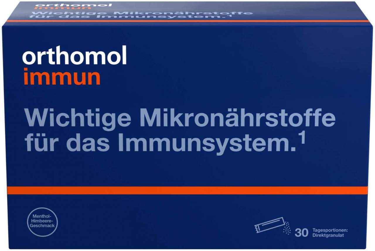 Orthomol Immun Direktgranulat Himbeer-Menthol 30 Beutel