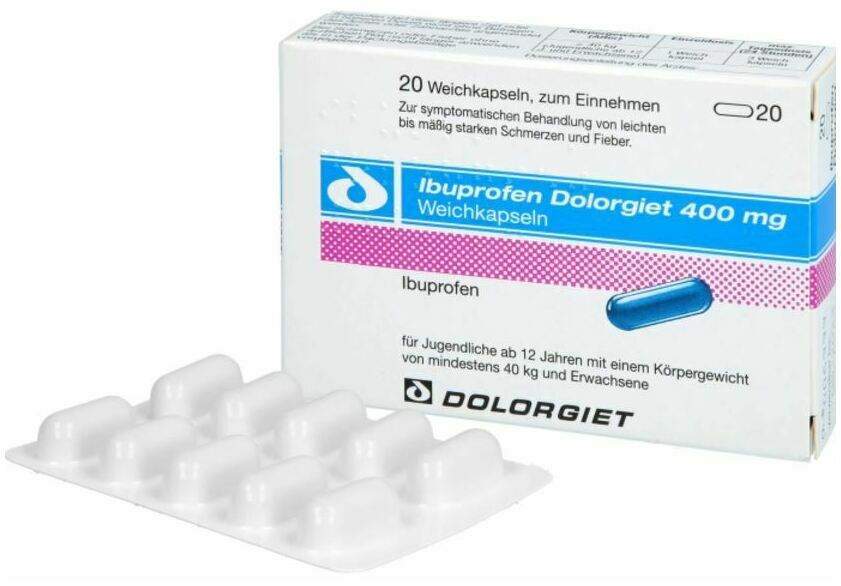 Ibuprofen Dolorgiet 400 mg 20 Weichkapseln