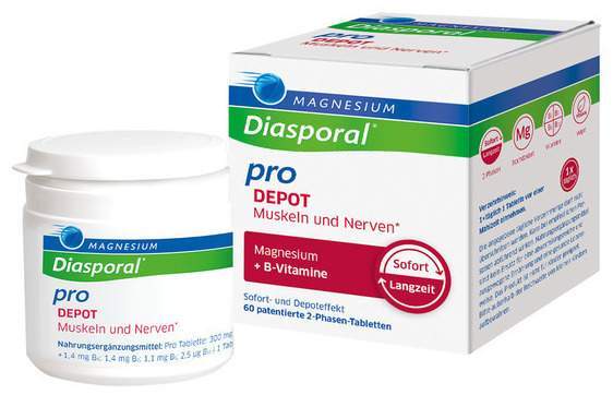 Magnesium Diasporal Pro DEPOT Muskeln und Nerven Tabletten 60 Stück