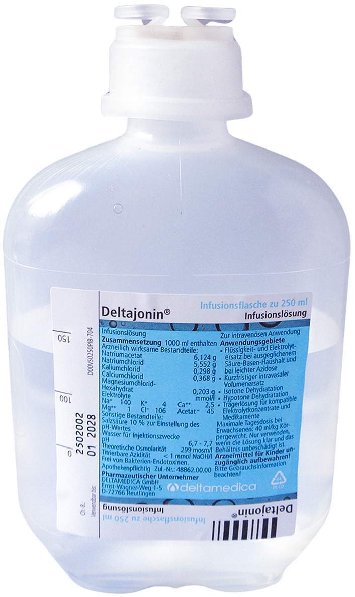Deltajonin Plastik Infusionslösung 10 X 250 ml