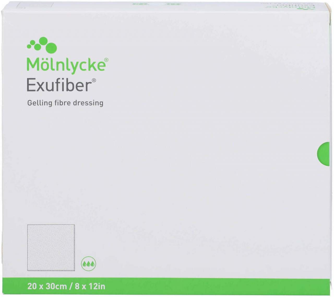 Exufiber 20 X 30 Gel-Faserverband 5 Stück