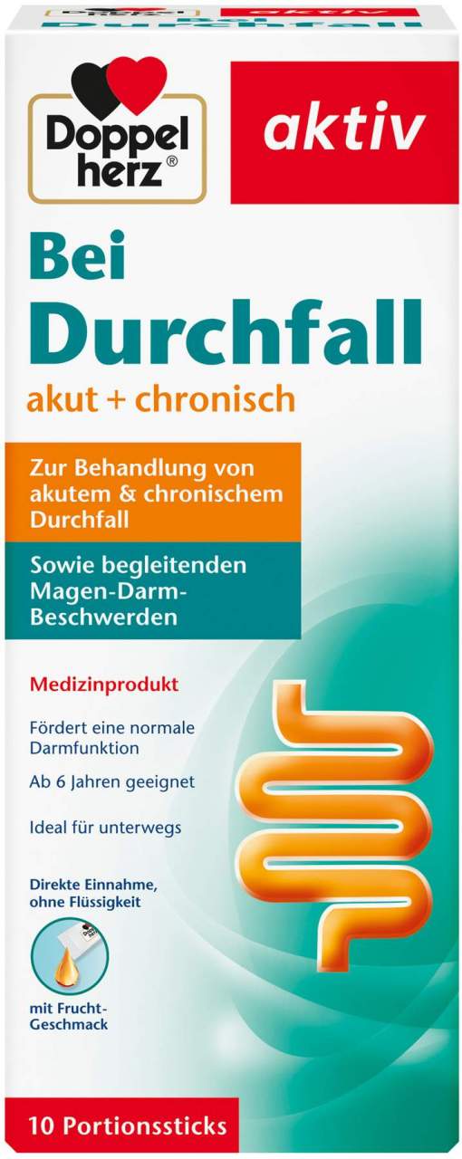 Doppelherz Aktiv bei Durchfall 10 Portionssticks