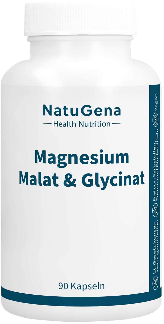 NatuGena Magnesium Malat & Glycinat 90 Kapseln