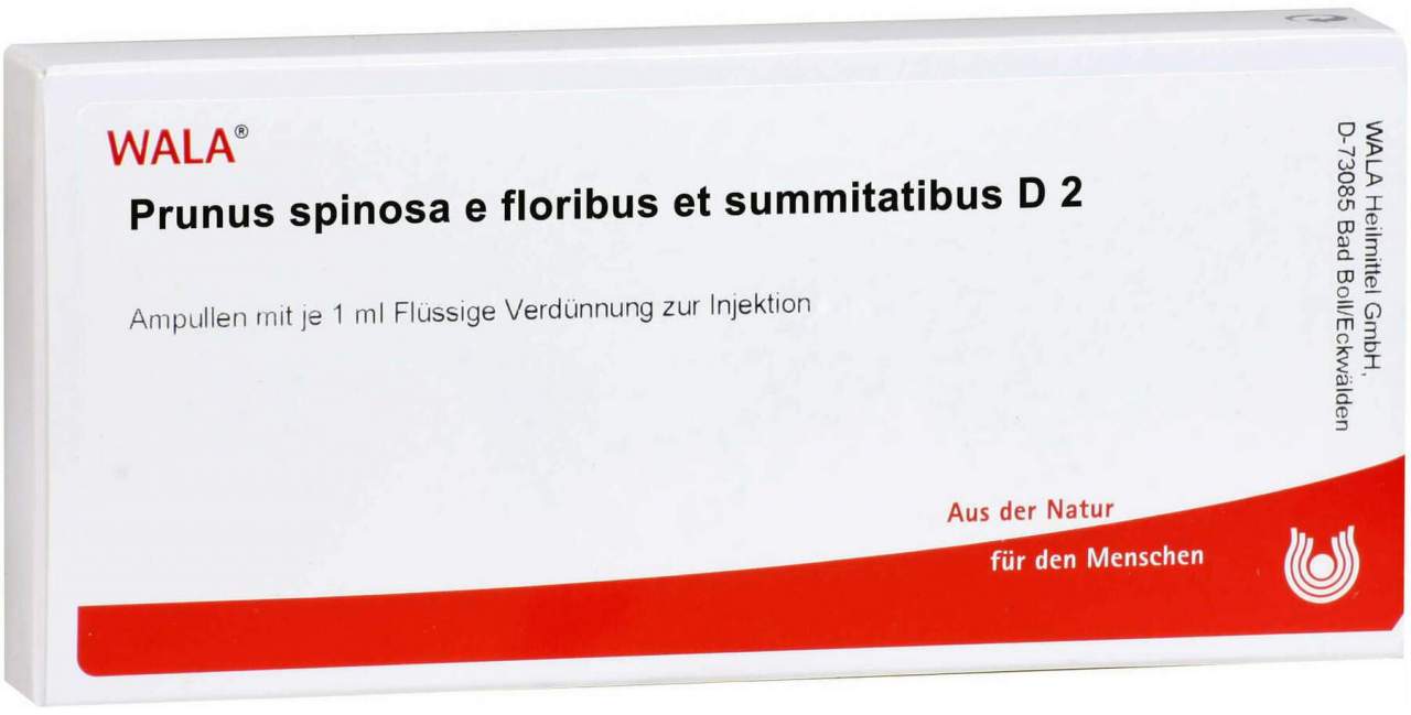 Wala Prunus Spinosa E Floribus Et Summitatibus D2 10 X 1 Ml...