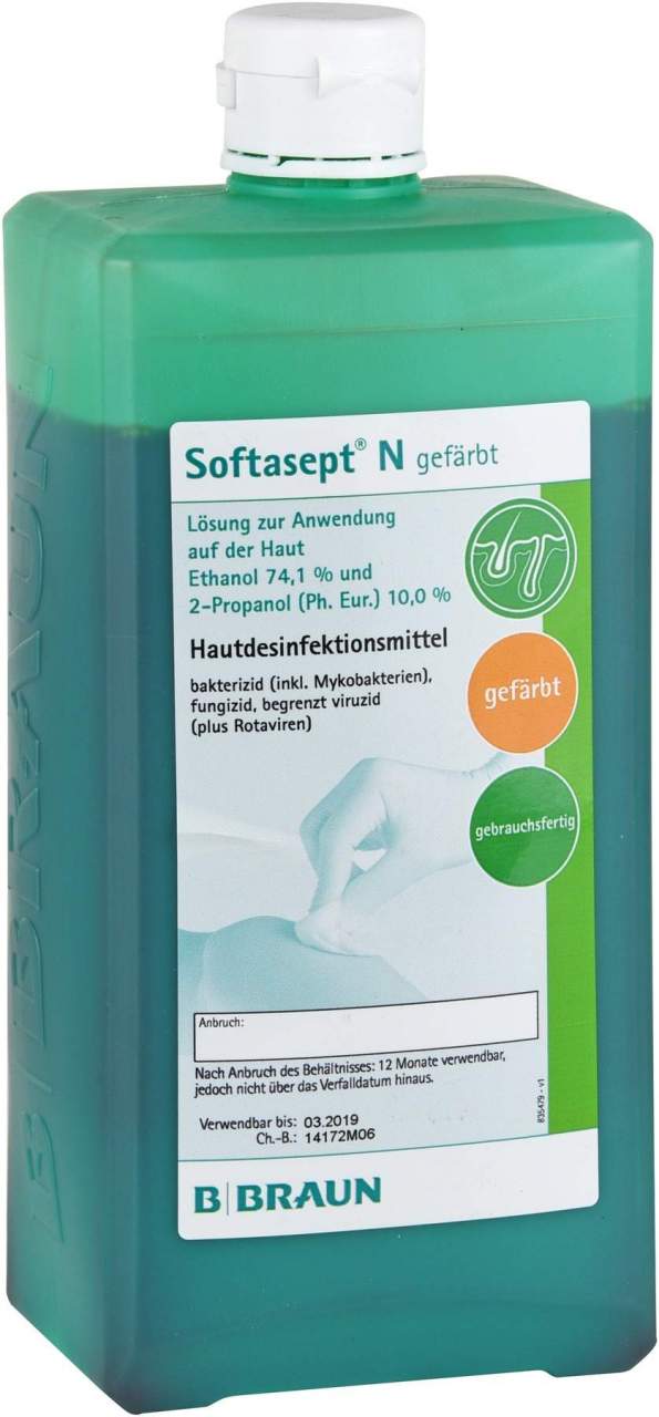 Softasept N Gefärbt 1000 ml Dosierflasche