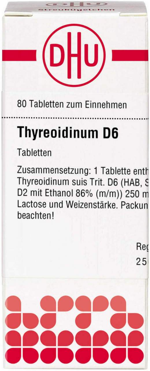 Dhu Thyreoidinum D6 80 Tabletten