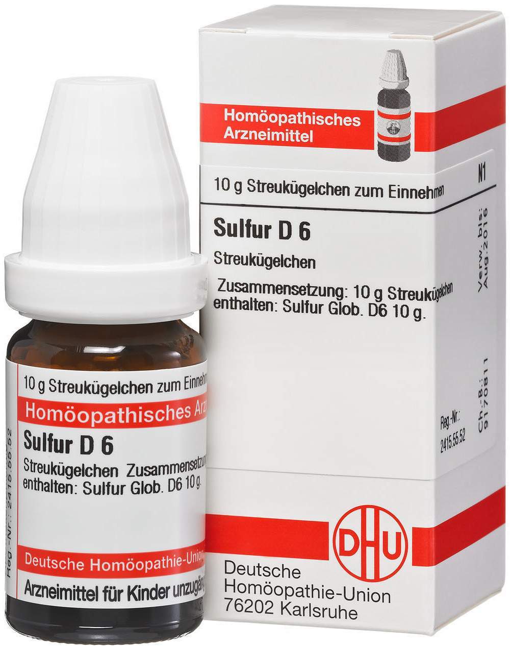 Dhu Sulfur D6 10 G Globuli