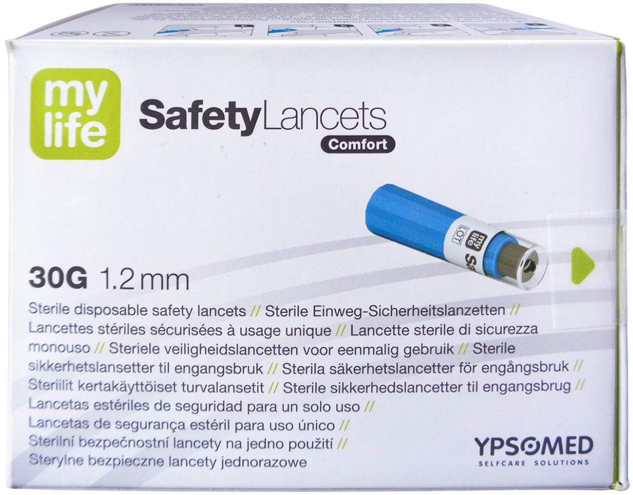 Mylife Safetylancets Comfort Sicherheitsnadeln 30 G 1,2 mm 100...
