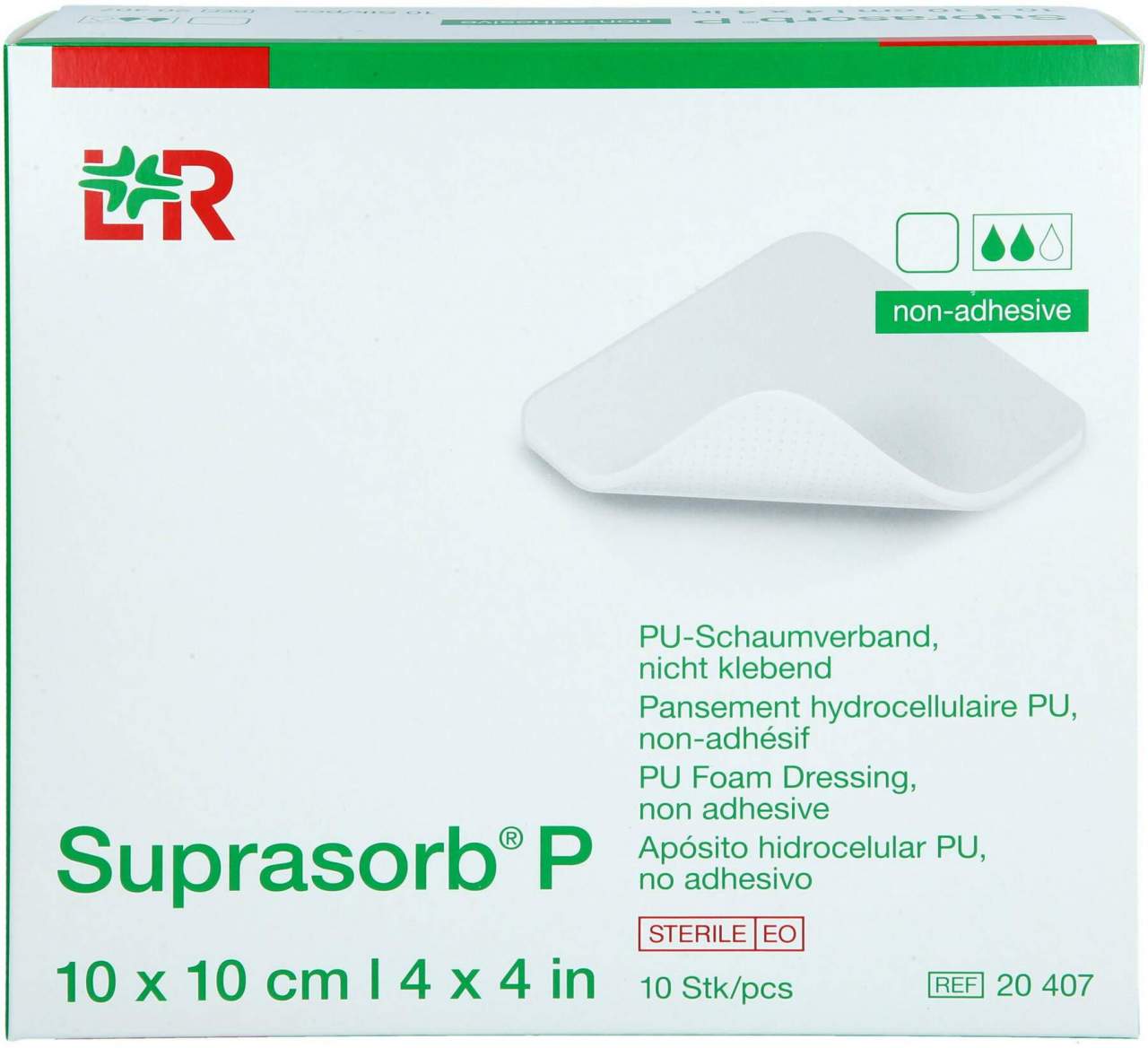 Suprasorb P Pu-Schaumv.Nicht Klebend 10x10 cm