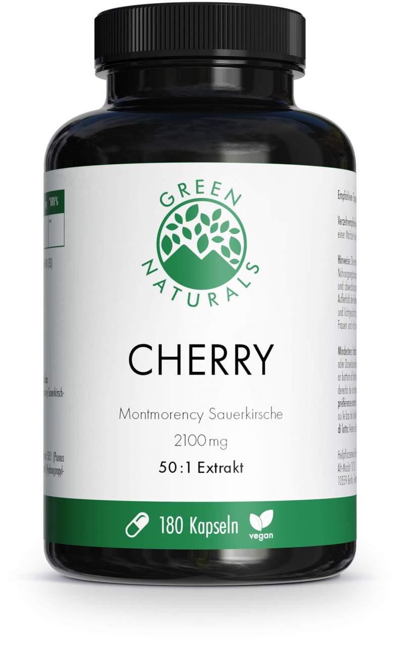 Green Naturals Cherry Montmorency Sauerkirsche 2100 mg 180 Kapseln