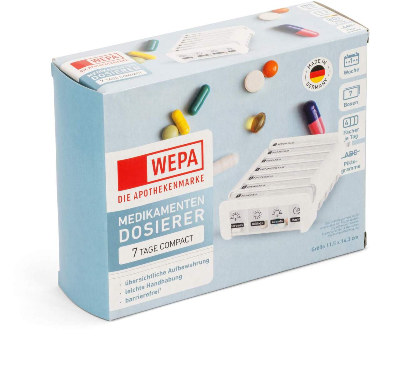 WEPA 7 Tage Compact Wochenmagazin Weiß
