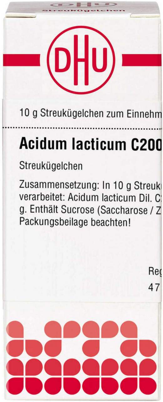 Dhu Acidum Lacticum C200 Globuli 10 G