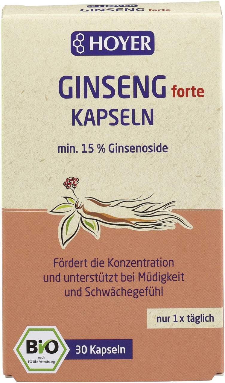 Hoyer Bio Ginseng 30 Kapseln