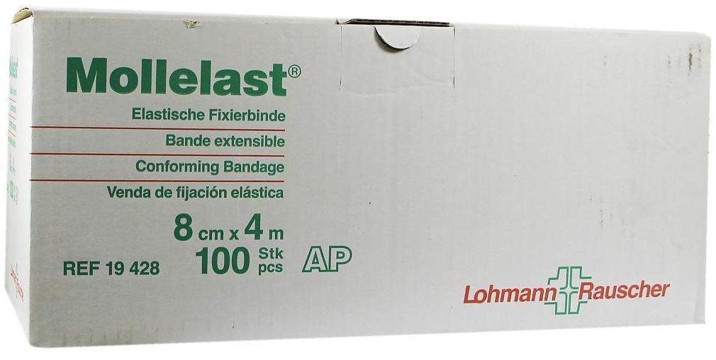 Mollelast Binden Weiß 8cmx4m Lose