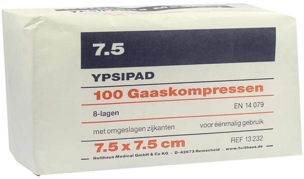 Mullkompressen Ypsipad 7,5x7,5cm 8-Fach Unsteril