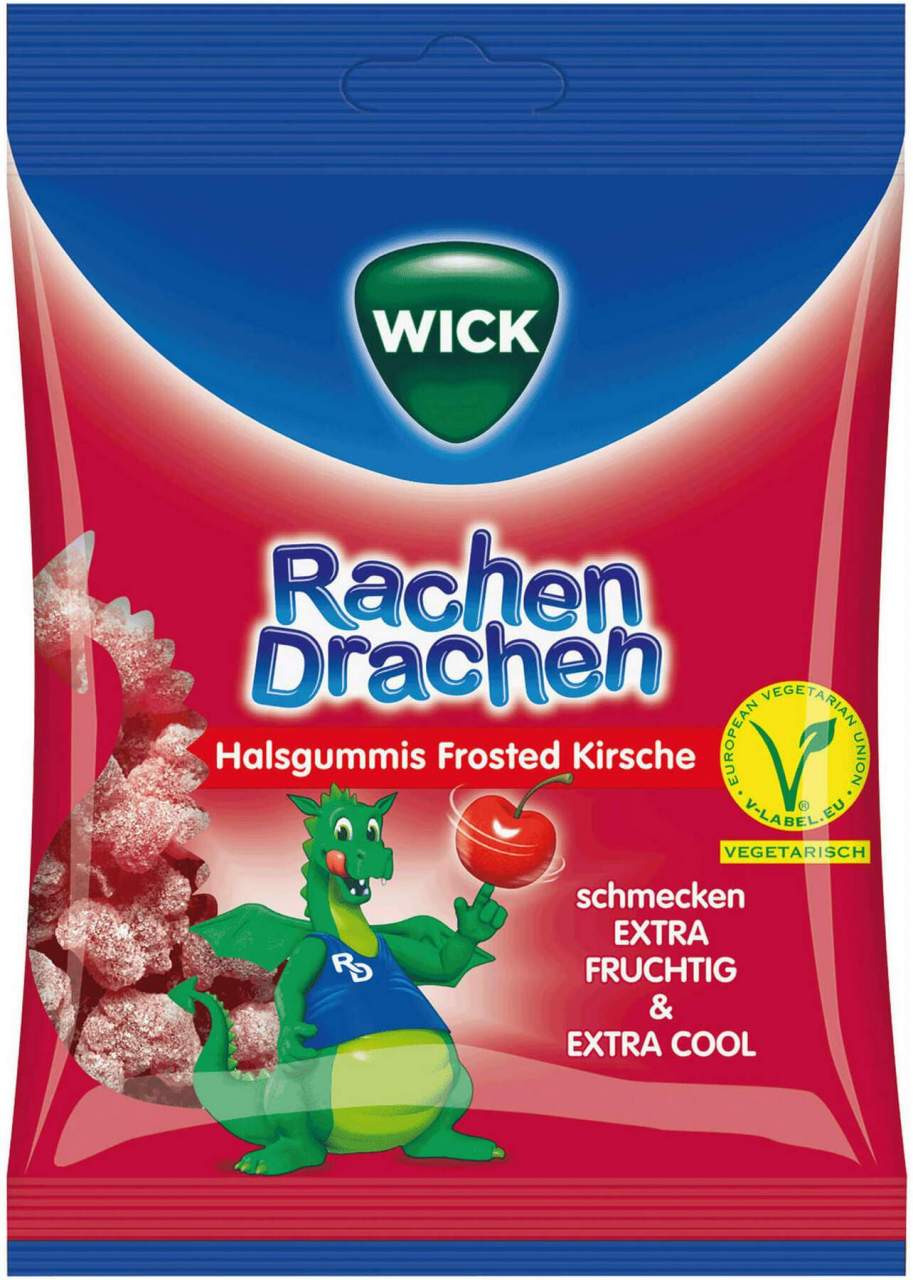 Wick Rachendrachen Halsgummis Kirsche 75 G
