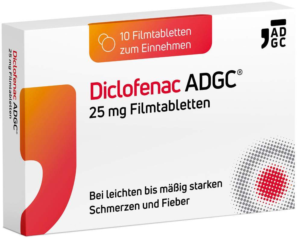 Diclofenac Adgc 25 mg 10 Filmtabletten
