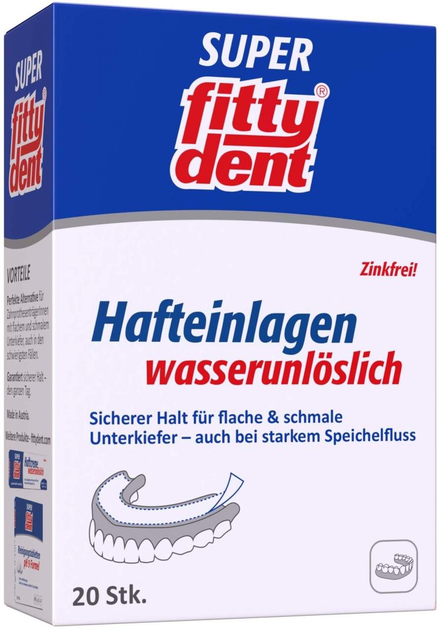 Fittydent Super Hafteinlagen 20 Stück