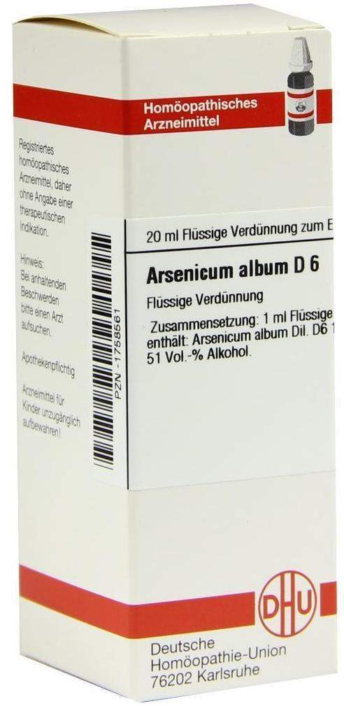 Dhu Arsenicum Album D6 Dilution 20 ml
