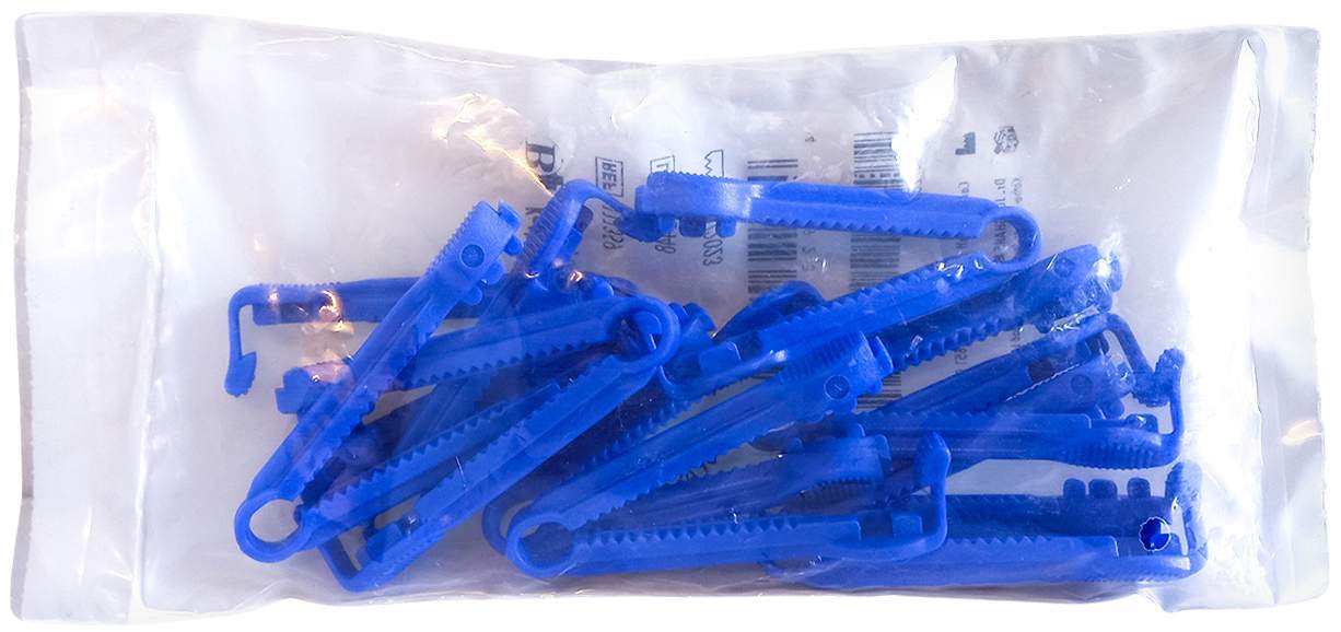 Katheter Klemme Blau Unsteril