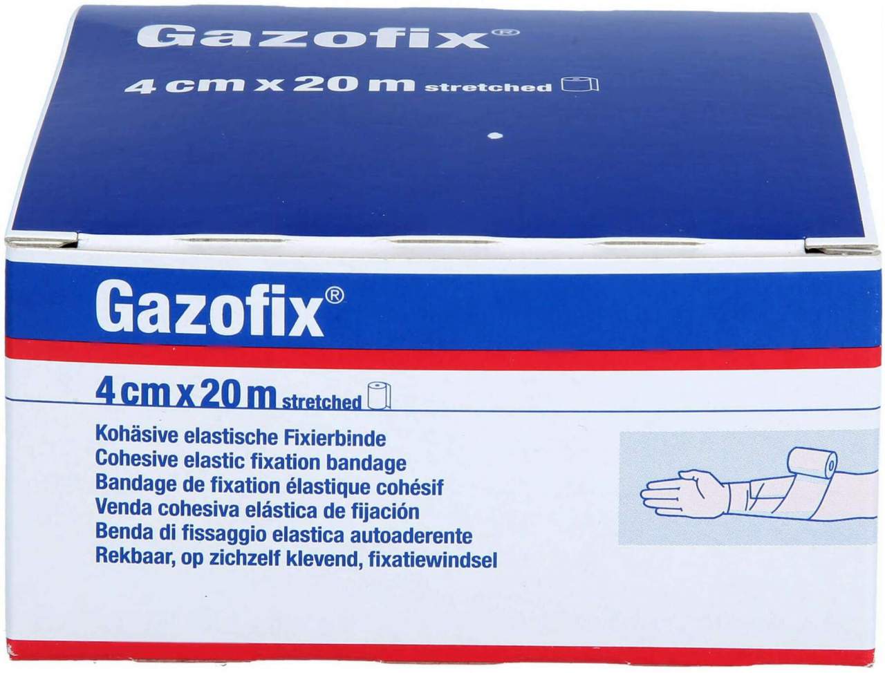 Gazofix Fixierbinde Kohäsiv 4 Cmx20 M