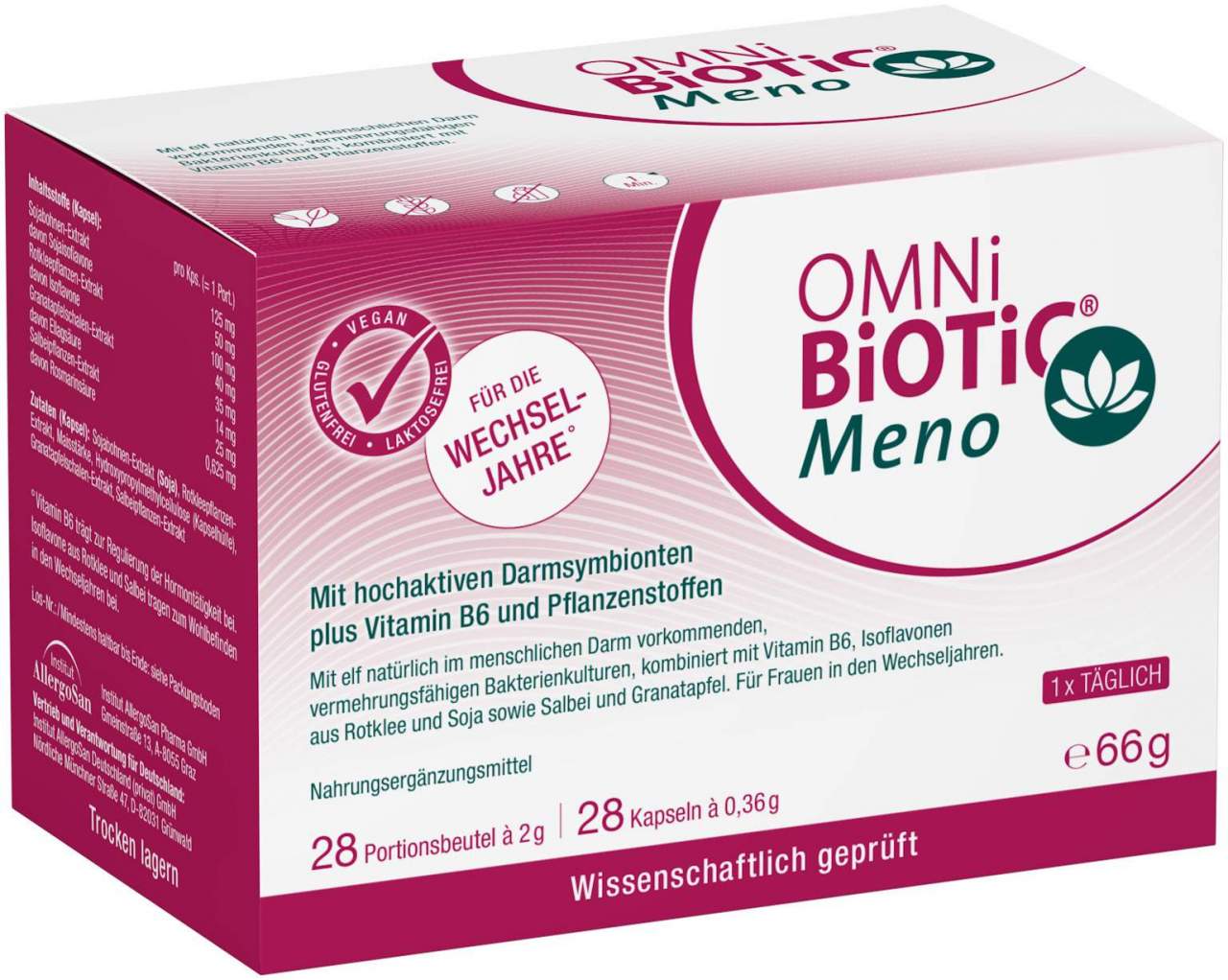 Omni Biotic Meno 28 Portionsbeutel + 28 Kapseln Kombipackung