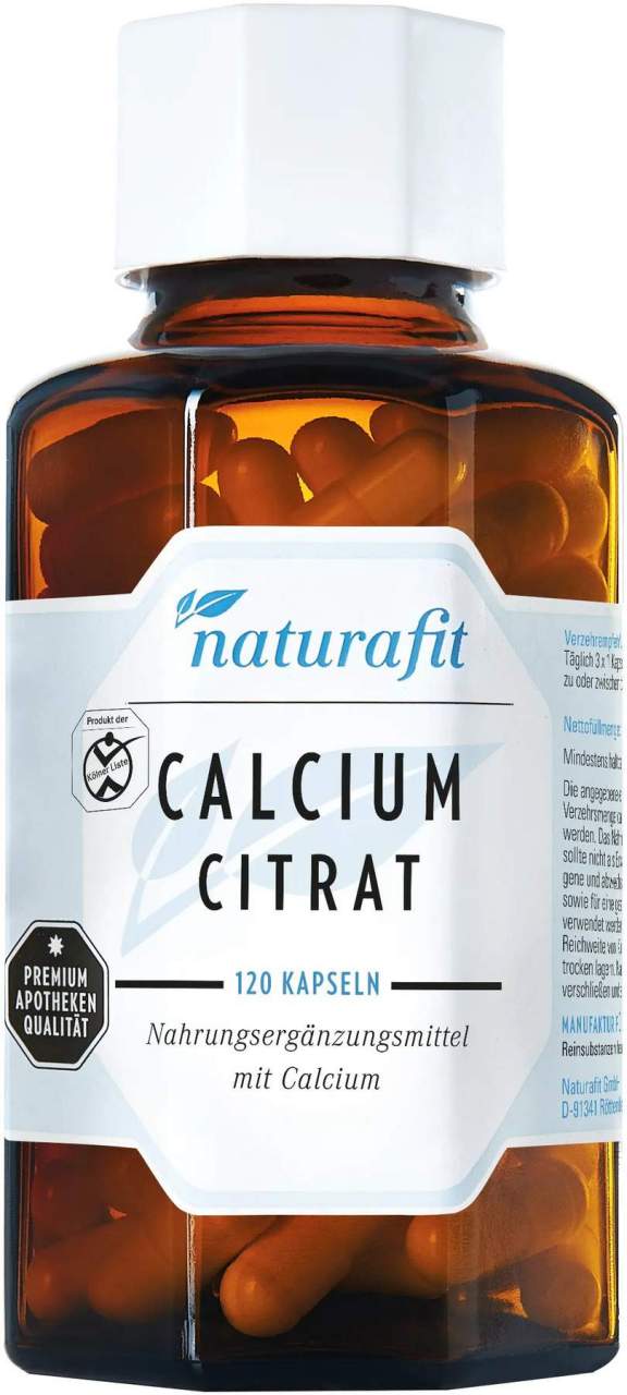 Naturafit Calcium Citrat Kapseln 120 Stk