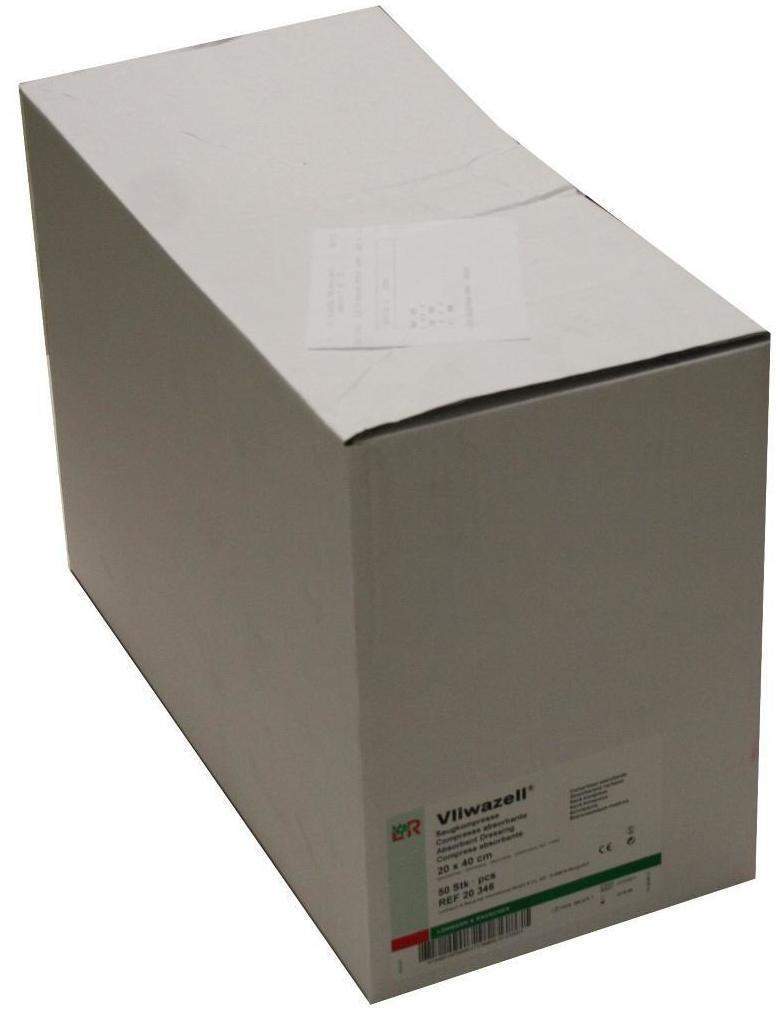 Vliwazell Kompressen 20x40cm Unsteril 50 Kompressen