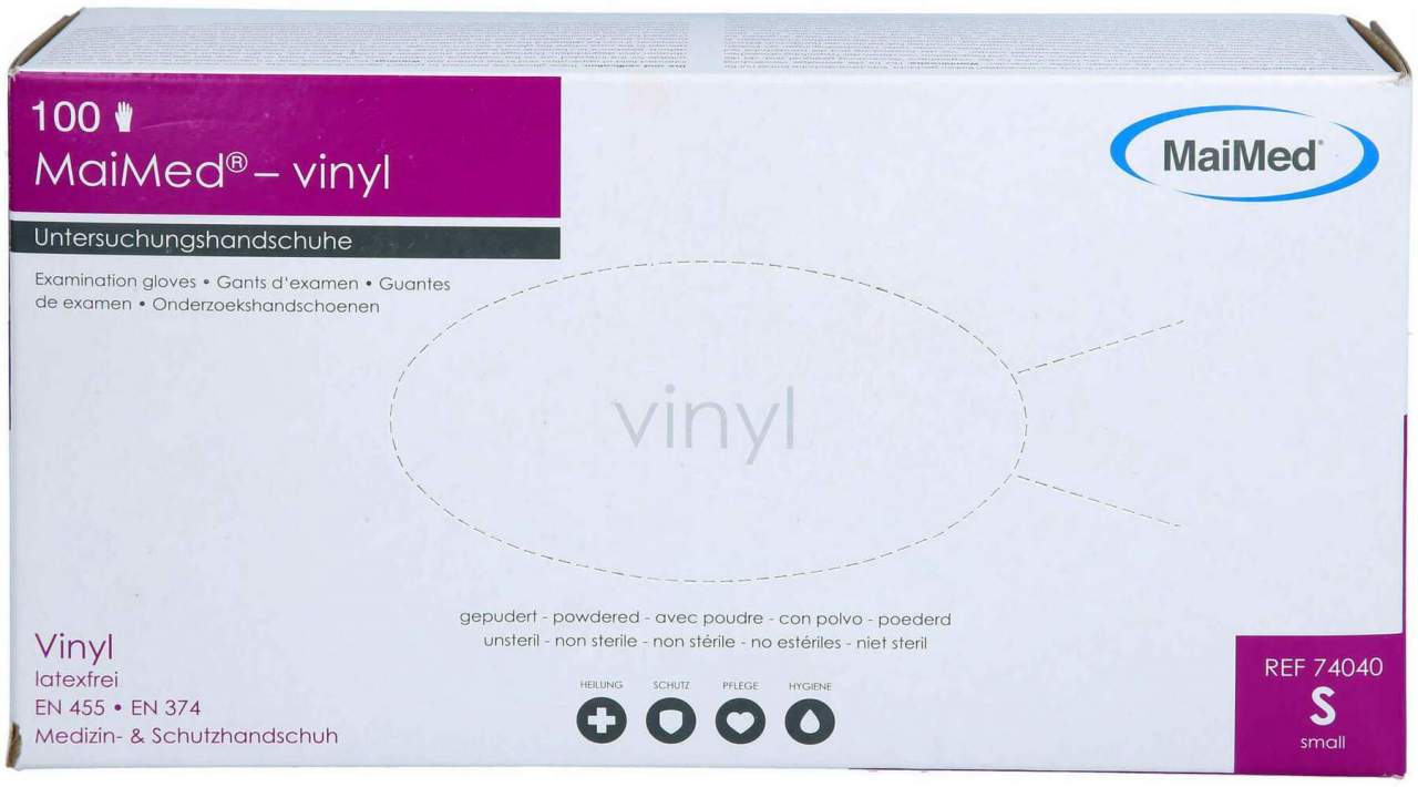 Handschuhe Einmal Vinyl Klein 100 Stück