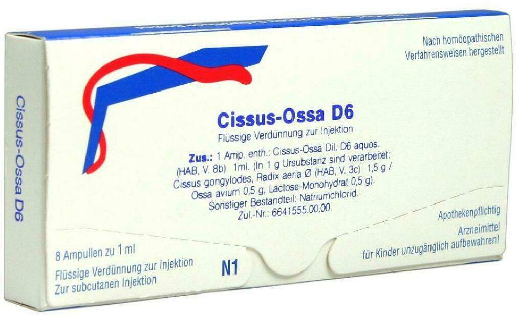 Weleda Cissus Ossa D6 8 X 1 ml Ampullen