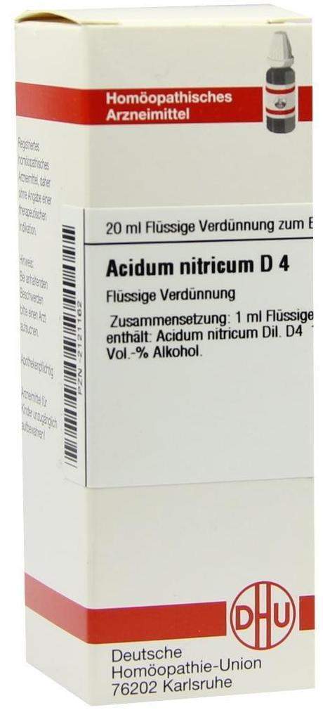 Dhu Acidum Nitricum D4 20 ml Dilution