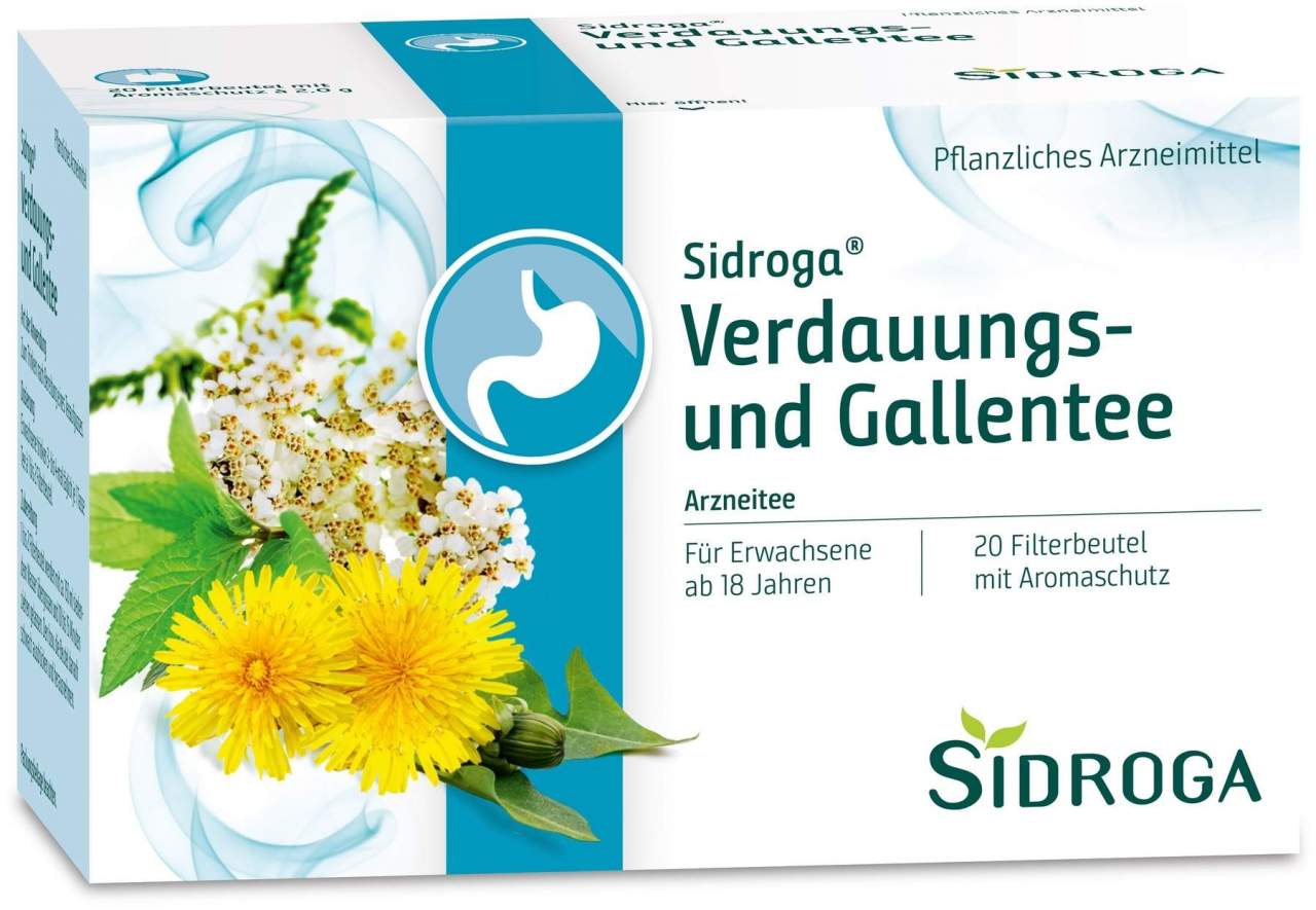 Sidroga Verdauungs- und Gallentee 20 Filterbeutel