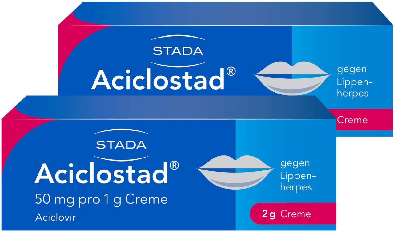 Aciclostad gegen Lippenherpes 2 x 2 g Creme