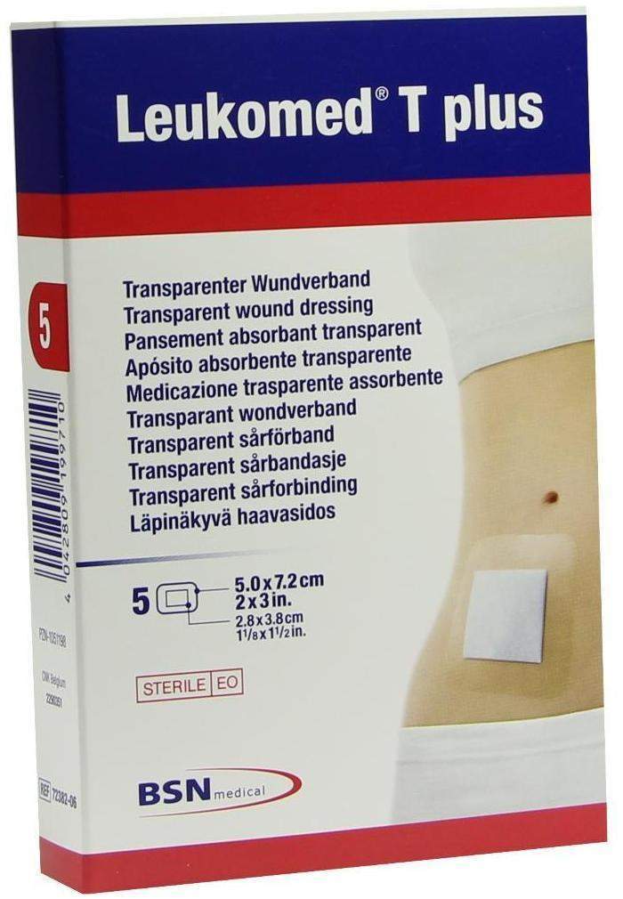Leukomed T Plus 5 Sterile Pflaster 5 cm X 7,5 cm