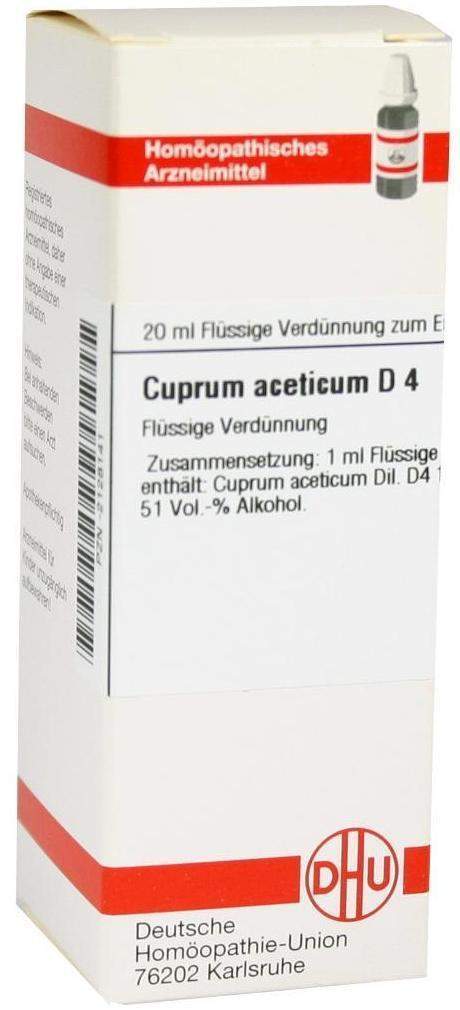 Dhu Cuprum Aceticum D4 20 ml Dilution