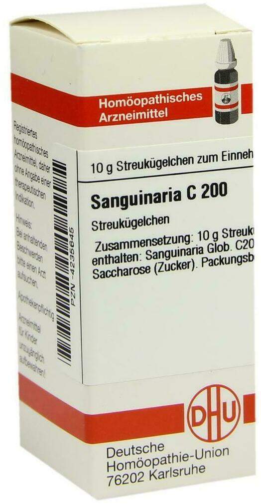 Dhu Sanguinaria C200 10 G Globuli