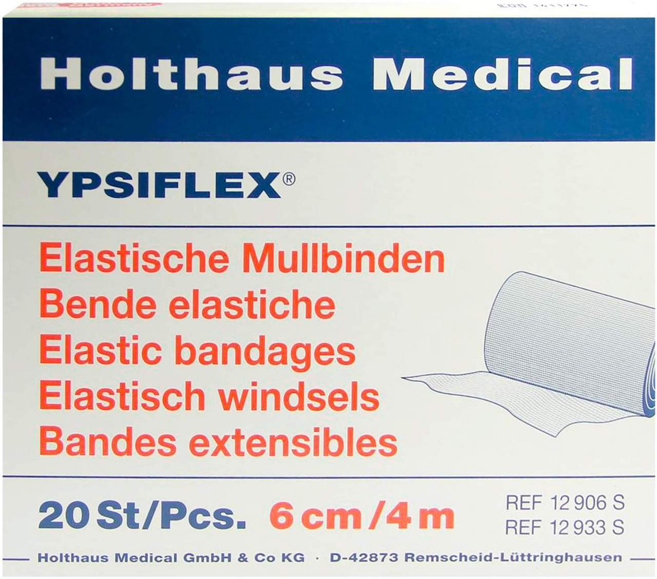 Mullbinden 4 M X 6 cm Elastisch 20 Stück