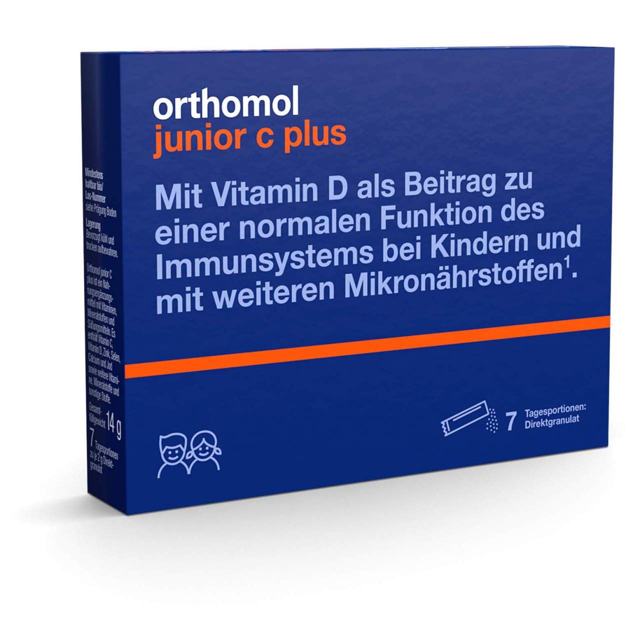 Orthomol Junior C Plus Granulat Himbeer-Limette 7 Stück