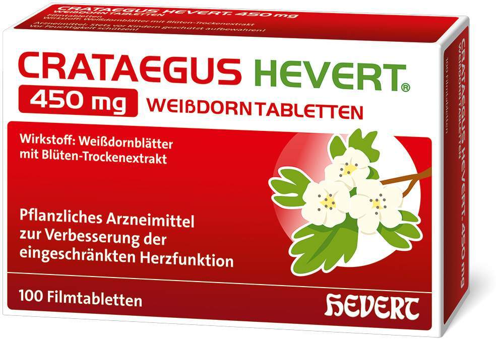 Crataegus Hevert 450 mg 100 Weißdorntabletten
