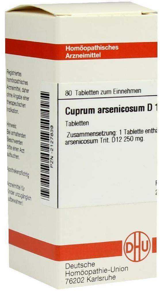 Dhu Cuprum Arsenicosum D12 80 Tabletten