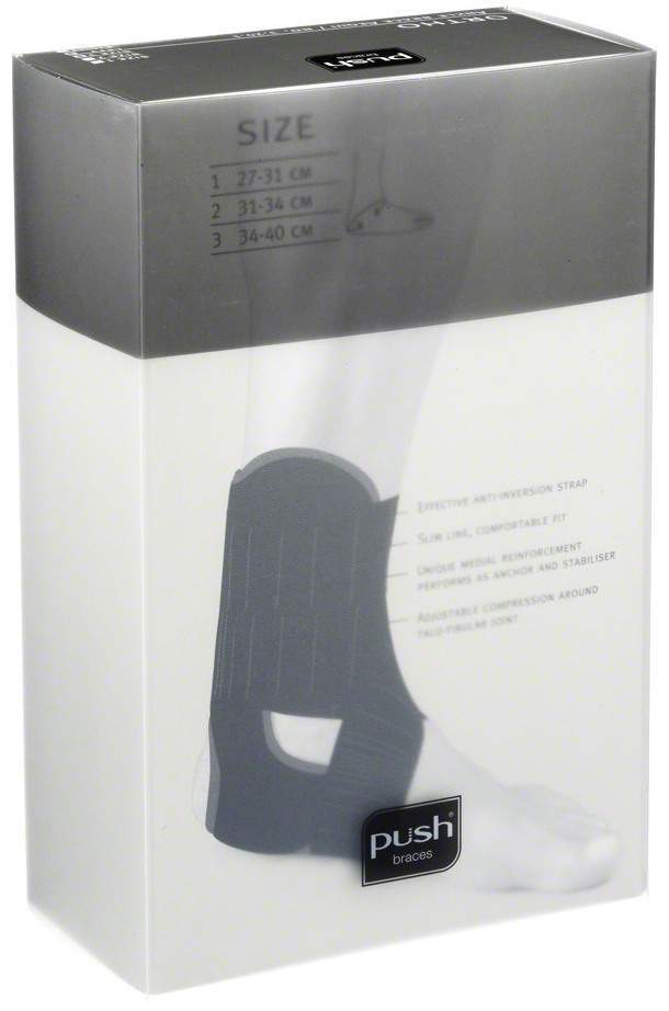 Push Aequi Knöchelorthese Gr.3 Links Hw.,grau