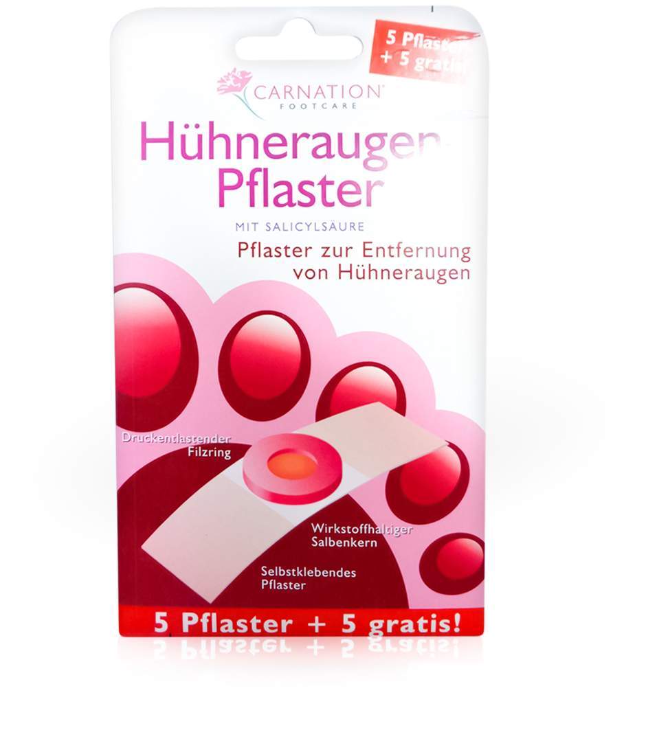 Carnation 5 Hühneraugen Pflaster + gratis 5 Stück
