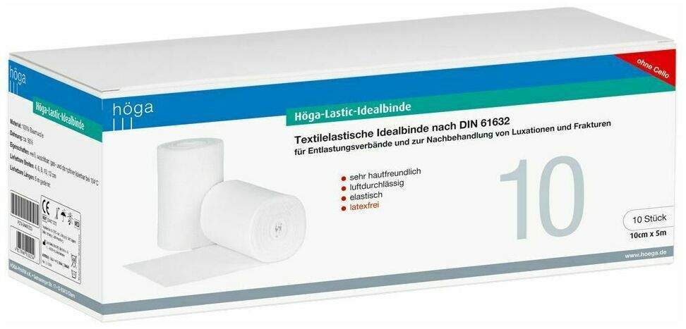 Höga Lastic Idealbinde 10cmx5m Ohne Cellophan Gedehnt