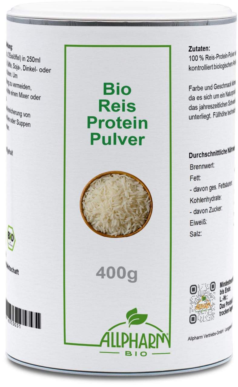 Bio Reisprotein Pulver Allpharm 400 g