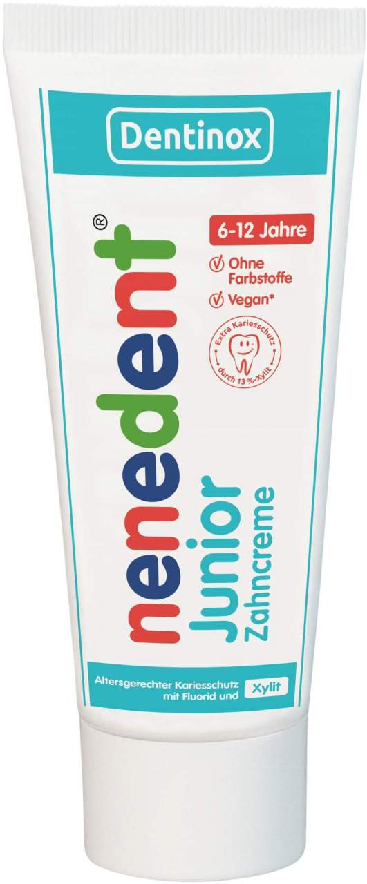 Nenedent Juniorzahncreme Mit Fluorid 6-12 Jahre 75 ml
