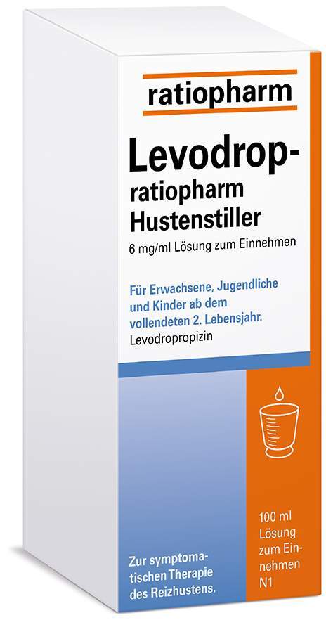 Levodrop-ratiopharm Hustenstiller 6 mg je ml 100 ml Lösung