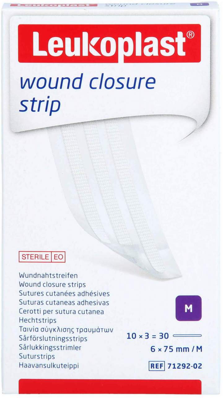 Leukoplast Wound Closure Strip 6 X 75 mm Weiß 10 S