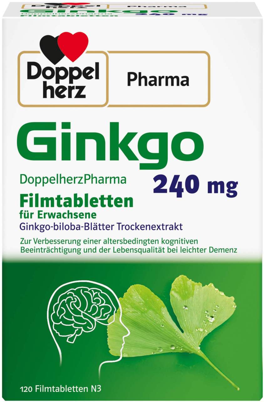 Ginkgo Doppelherzpharma 240 mg 120 Filmtabletten