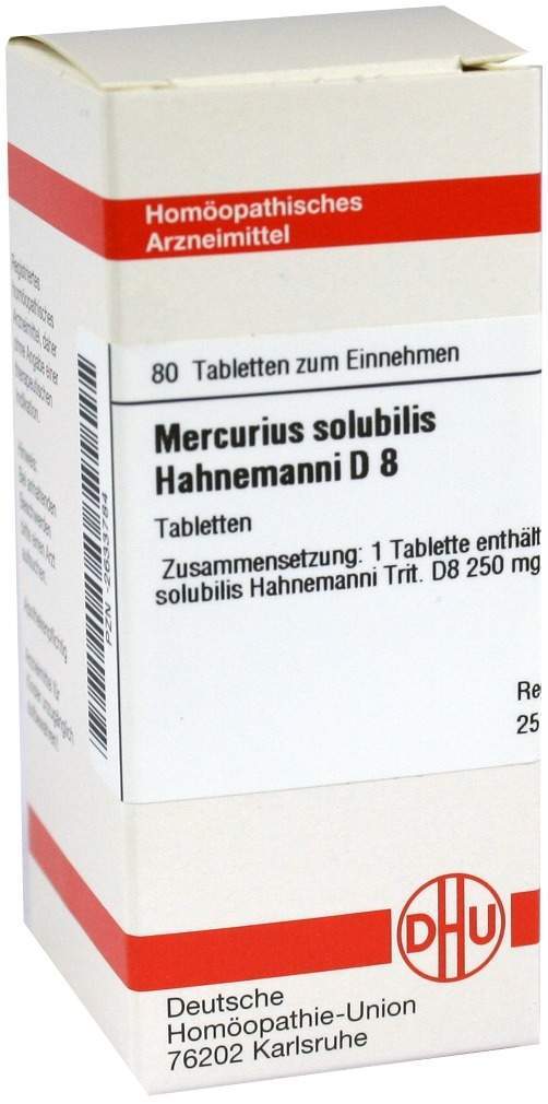 Dhu Mercurius Solubilis D8 Tabletten Hahnemanni